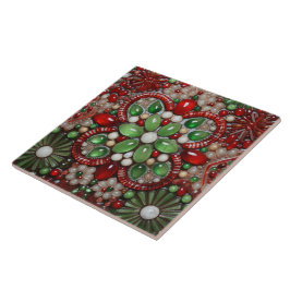 Azulejo De Cerâmica Flor De Natal De Pedra Espanhola Terracotta 1