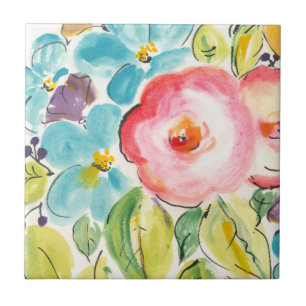 Azulejo De Cerâmica Flor - Delícia II