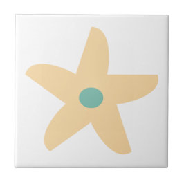 Azulejo De Cerâmica Flor Engraçado