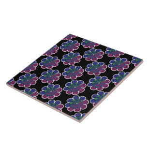 Azulejo De Cerâmica Flor Fractal