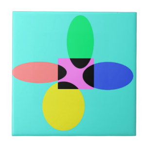 Azulejo De Cerâmica Flor futurística