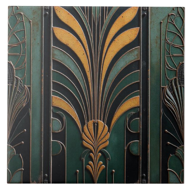 Azulejo De Cerâmica Flor gasto no tempo (Frente)