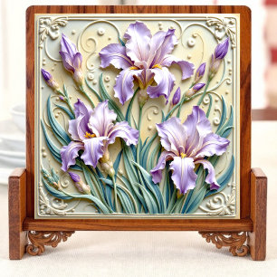 Azulejo De Cerâmica Flor lavanda