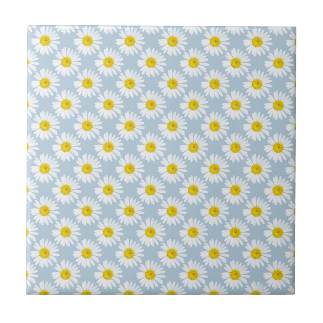Azulejo De Cerâmica Flor margarida (Frente)