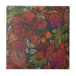 Azulejo De Cerâmica Flor Medley