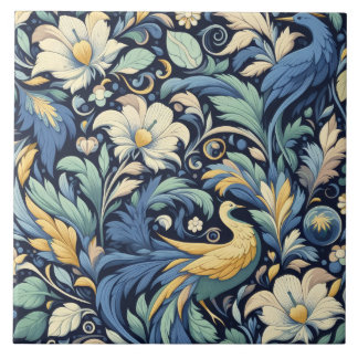 Azulejo De Cerâmica Flor Morris art
