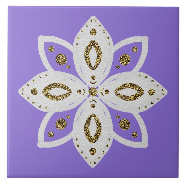 Azulejo De Cerâmica flor popular 1  (Frente)