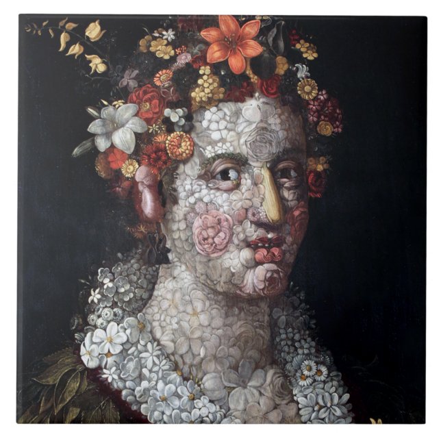 Azulejo De Cerâmica Flora, Arcimboldo (Frente)