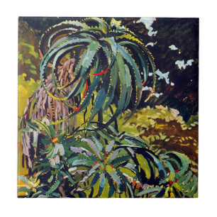 Azulejo De Cerâmica Flora Exótica nº 12 em SunshineDazzle