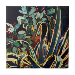 Azulejo De Cerâmica Flora Exótica nº 4 em Sunshine Dazzle