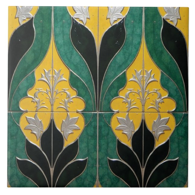 Azulejo De Cerâmica Flora Sun Petal (Frente)