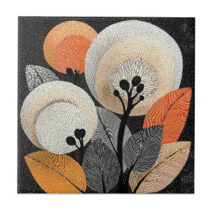 Azulejo De Cerâmica Floração Noturna no Planeta Vermelho #1