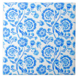 Azulejo de cerâmica floral