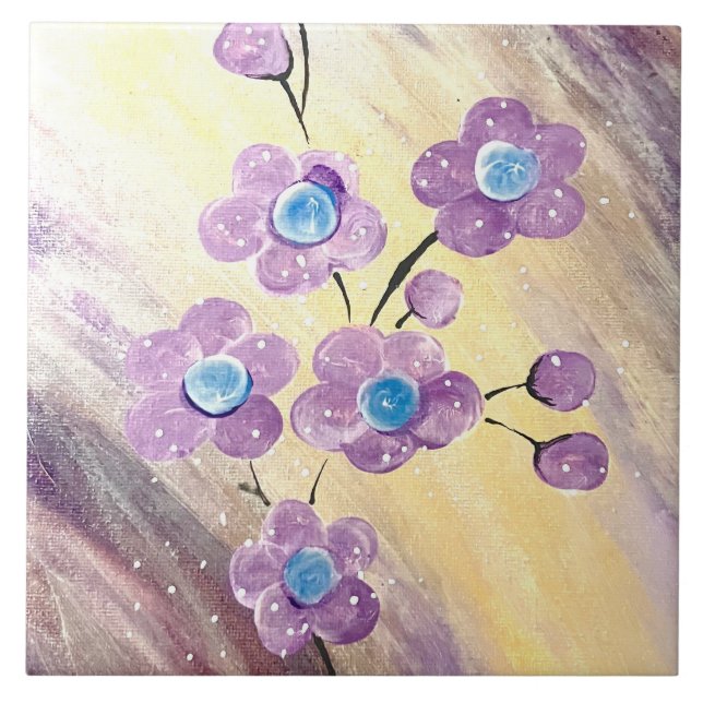 Azulejo De Cerâmica Floral (Frente)