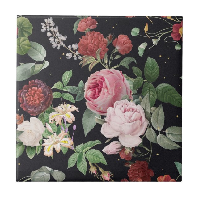 Azulejo De Cerâmica Floral (Frente)