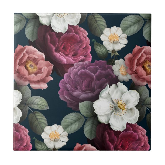 Azulejo De Cerâmica Floral (Frente)