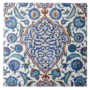 Azulejo De Cerâmica Floral Antigo Otomano Iznik