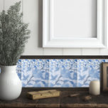 Azulejo De Cerâmica Floral Azul-Algodão Francês Maximalista<br><div class="desc">Com um design floral azul de dois padrões romântico,  esses azulejos maximalistas lembram casacos franceses e espaços acolhedores. Uma adição única às placas de cozinha ou de banheiro.</div>