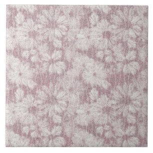 Azulejo De Cerâmica Floral Daisy Velvety Rosa Poeirento