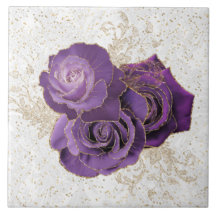 Floral de Rosa Dourado Elegante