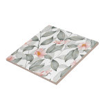 Azulejo De Cerâmica Floral estético<br><div class="desc">Azulejo estético de cerâmica floral</div>