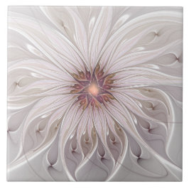 Azulejo De Cerâmica Floral Fantasy, Abstract Modern Pastel Flower