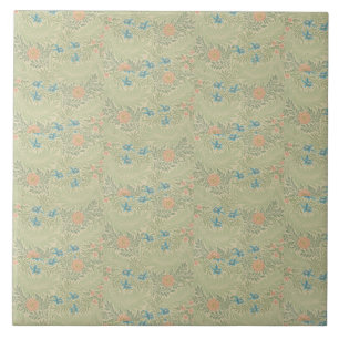 Azulejo De Cerâmica Floral Foliage Vintage William Morris Larkspur