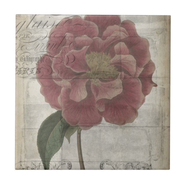 Azulejo De Cerâmica Floral III francês (Frente)