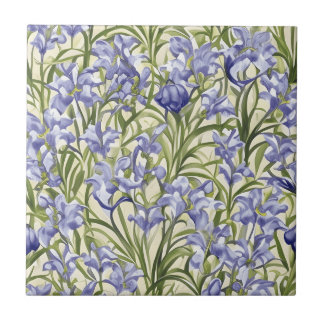 Azulejo De Cerâmica Floral Pattern Bluebell Flowers