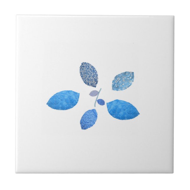 Azulejo De Cerâmica Floral Quilado (Frente)