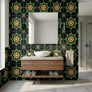 Azulejo De Cerâmica Floral Rosa