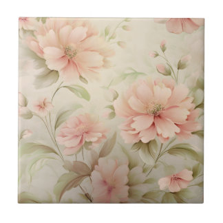 Azulejo De Cerâmica Floral Suave