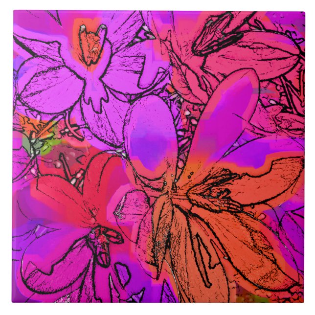 AZULEJO DE CERÂMICA  FLORES (Frente)