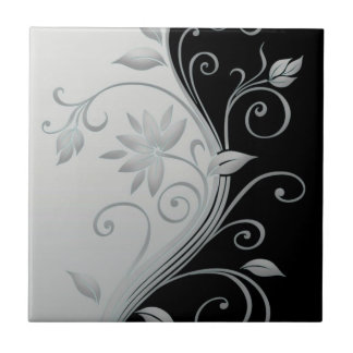 Azulejo De Cerâmica Flores ao contrário