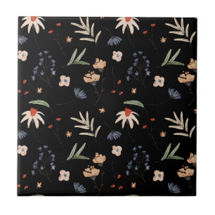 Azulejo De Cerâmica Flores aquáticas simples 1