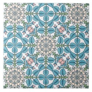 Azulejo De Cerâmica Flores,art nouveau,estilo William Morris