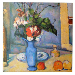 Azulejo De Cerâmica Flores Azuis, Paul Cezanne