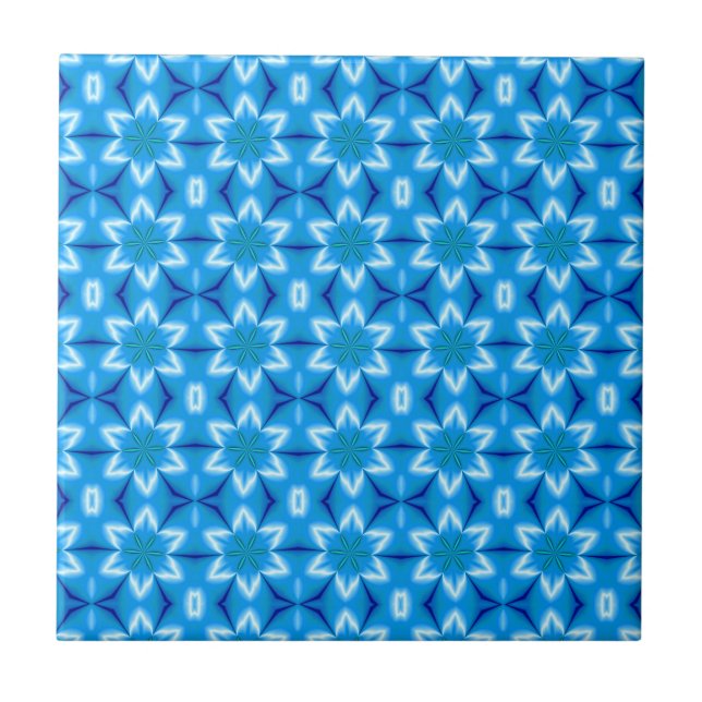 Azulejo De Cerâmica Flores Brancas Congeladas (Frente)