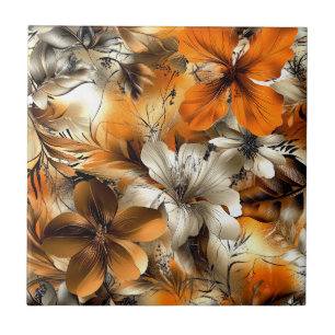 Azulejo De Cerâmica Flores Brilhantes