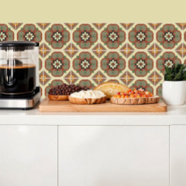 Azulejo De Cerâmica Flores Browny em azulejos, inspiração retroativa d