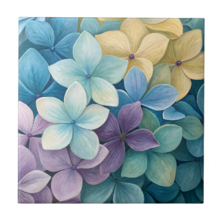 Azulejo De Cerâmica Flores coloridas naturais