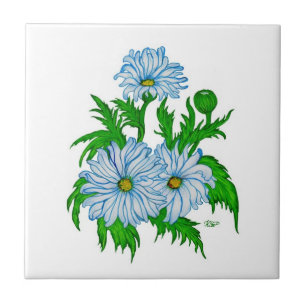 Azulejo De Cerâmica Flores da Daisies