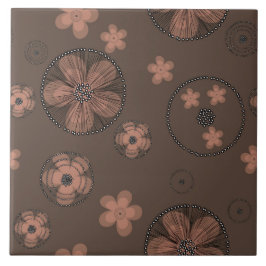 Azulejo De Cerâmica Flores de abstrato