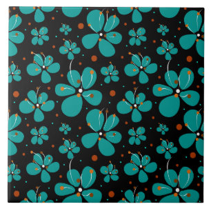 Azulejo De Cerâmica Flores De Bolas De Tartaruga
