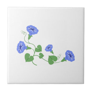 Azulejo De Cerâmica Flores de Glória da Manhã