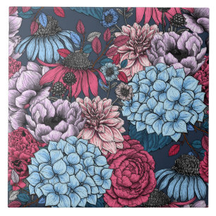 Azulejo De Cerâmica Flores de jardim