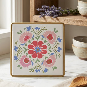 Azulejo De Cerâmica Flores de Jardim Botânico Floral Decorativas
