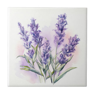 Azulejo De Cerâmica Flores de Lavanda