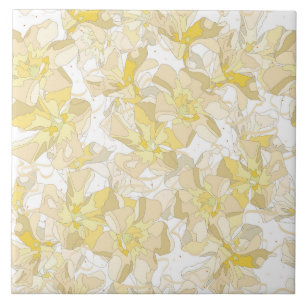 Azulejo De Cerâmica Flores de Oleander Suaves