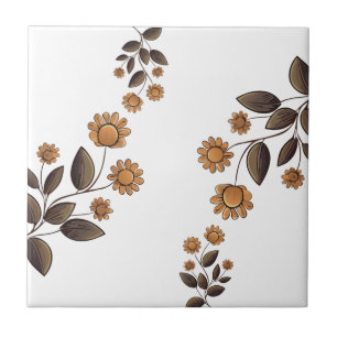 Azulejo De Cerâmica Flores de ouro